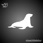 Seal Silhouette Sticker